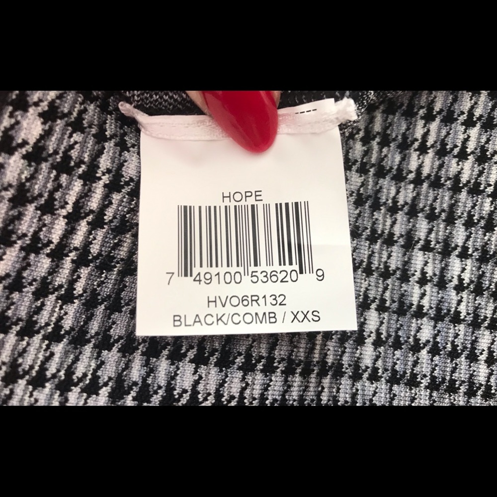 🎉HP💌 NWOT Herve Léger "Hope" Houndstooth bandage - Picture 6 of 7